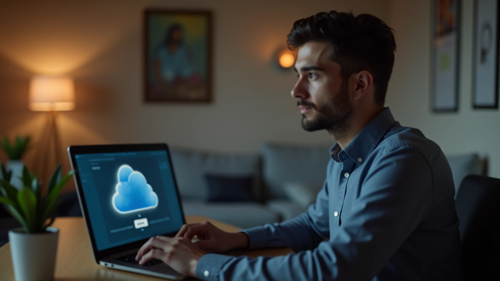 Interfaz de almacenamiento en nube con carpetas de datos sincronizadas