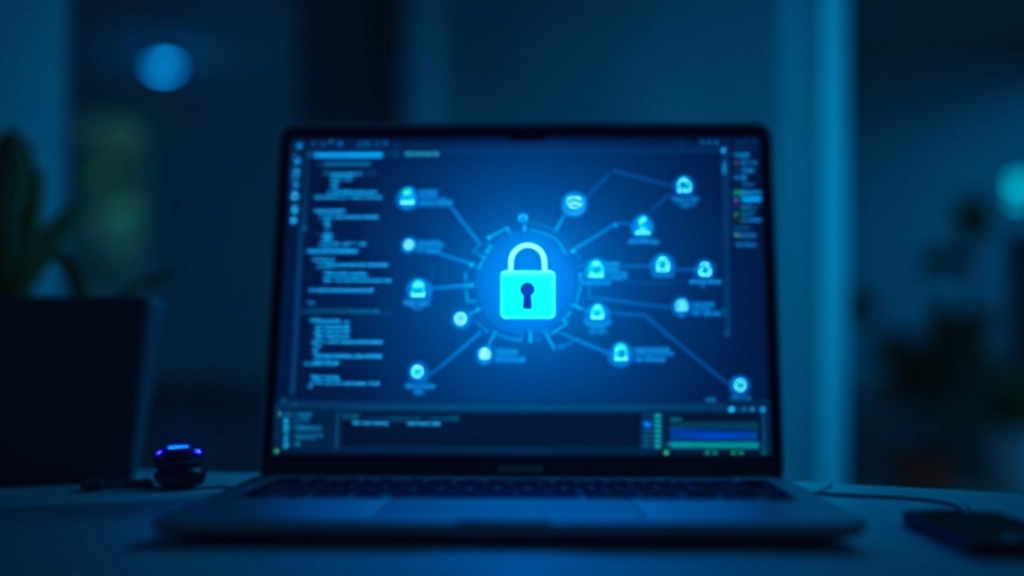 Candado de seguridad digital proyectado sobre datos que se transfieren entre dispositivos